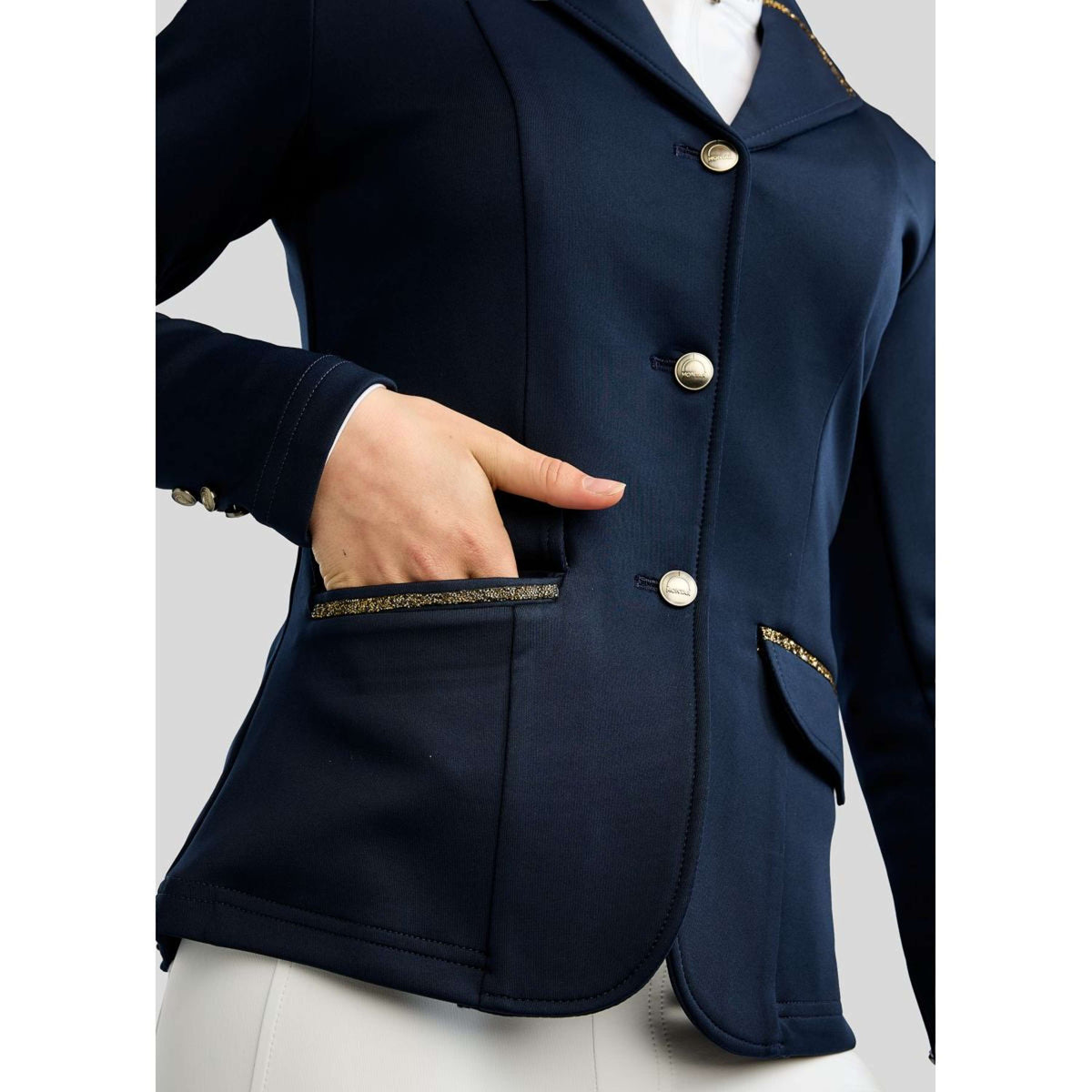 Montar Giacca da Competizione MoEve Golden Quartz Crystals Kids Navy