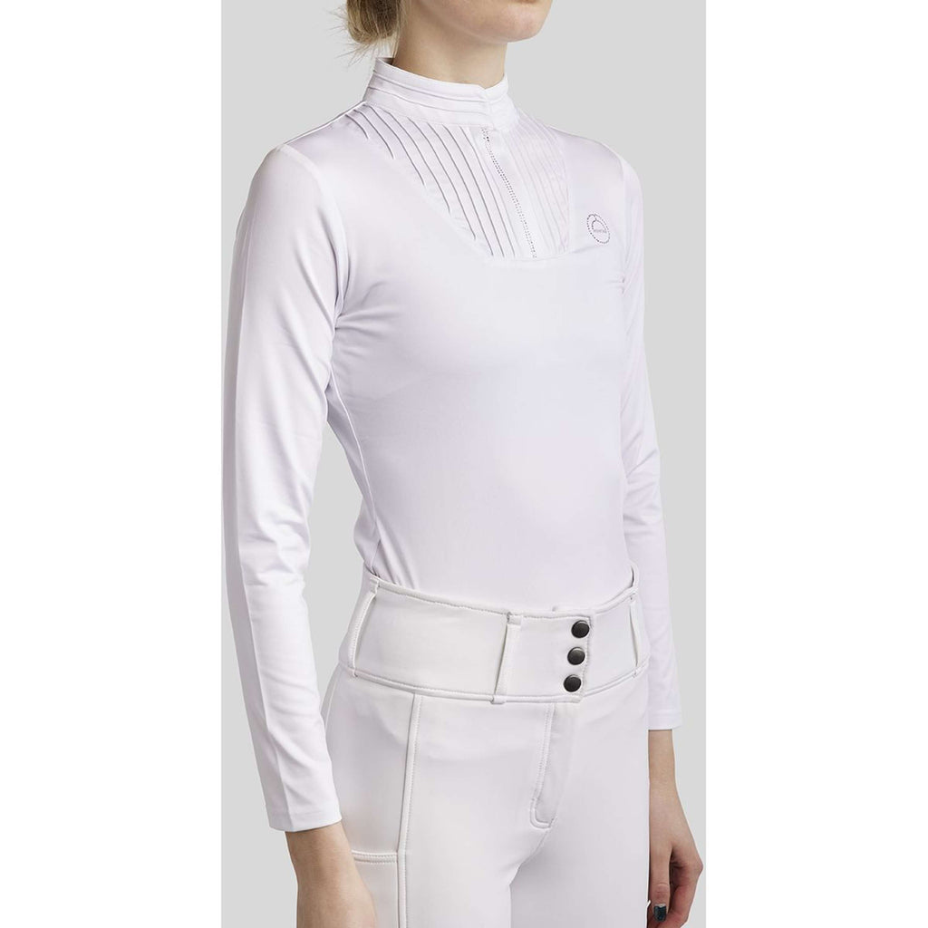 Montar Maglietta da Competizione MoRosie Pintucks Bianco