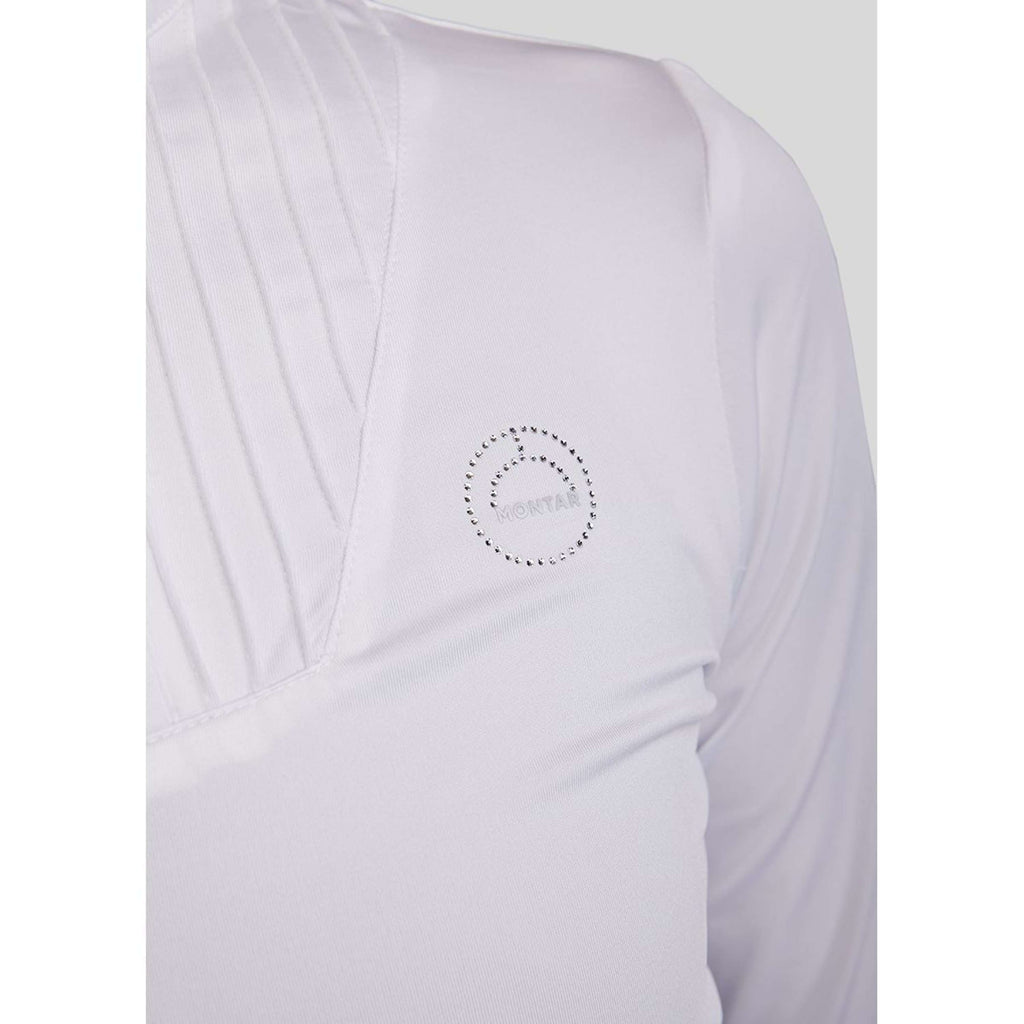 Montar Maglietta da Competizione MoRosie Pintucks Bianco