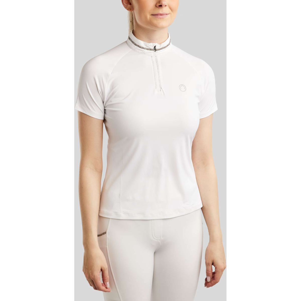 Montar Maglietta da Competizione MoLila Champagne Crystals Bianco