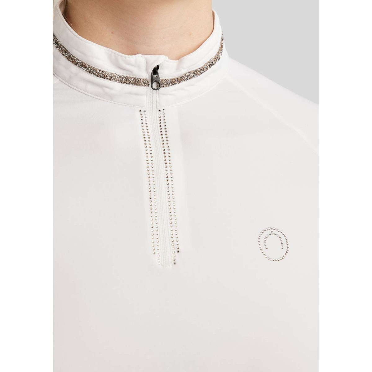 Montar Maglietta da Competizione MoLila Champagne Crystals Bianco