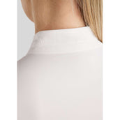 Montar Maglietta da Competizione MoPearl Pintucks Gun Metal Crystals Bianco