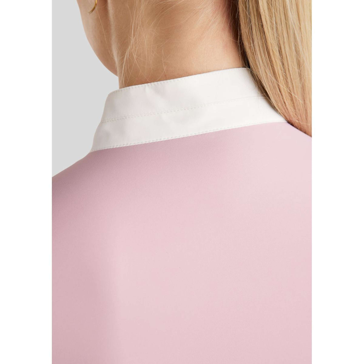 Montar Maglietta da Competizione MoPearl Pintucks Gun Metal Crystals Candy Pink