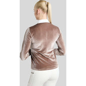 Montar Maglietta da Competizione MoValerie Velvet Golden Quartz Crystals Maniche Lunghe Nougat Brown