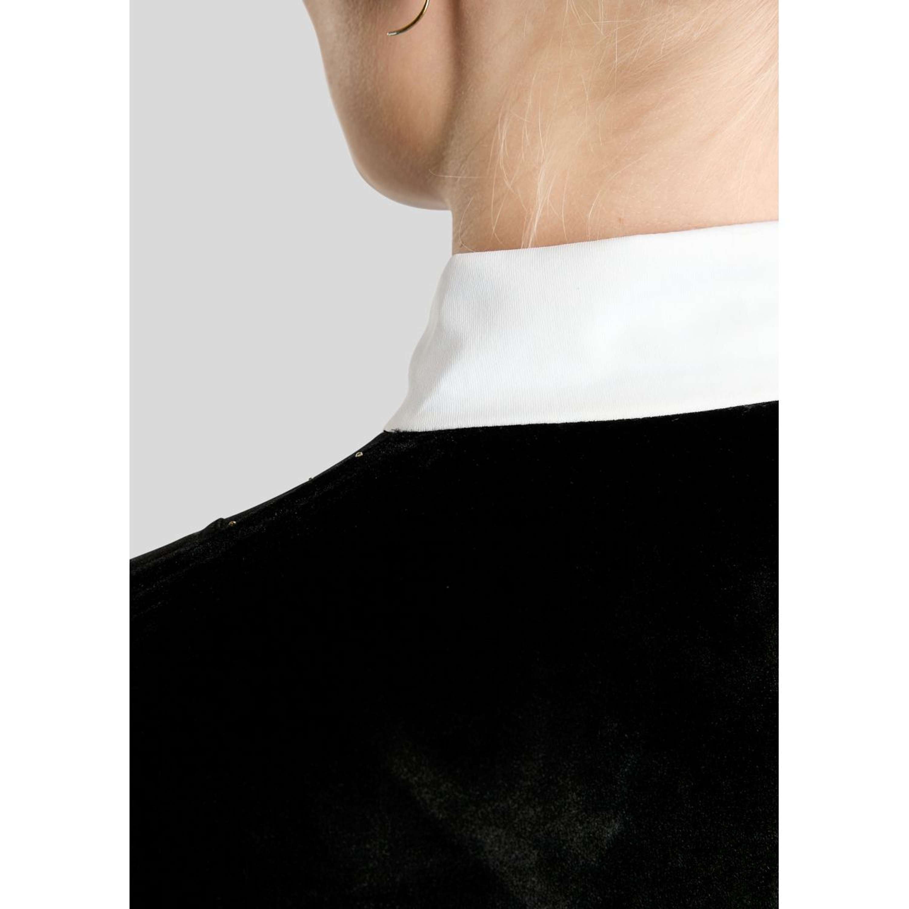Montar Maglietta da Competizione MoValerie Velvet Golden Quartz Crystals Maniche Lunghe Nero