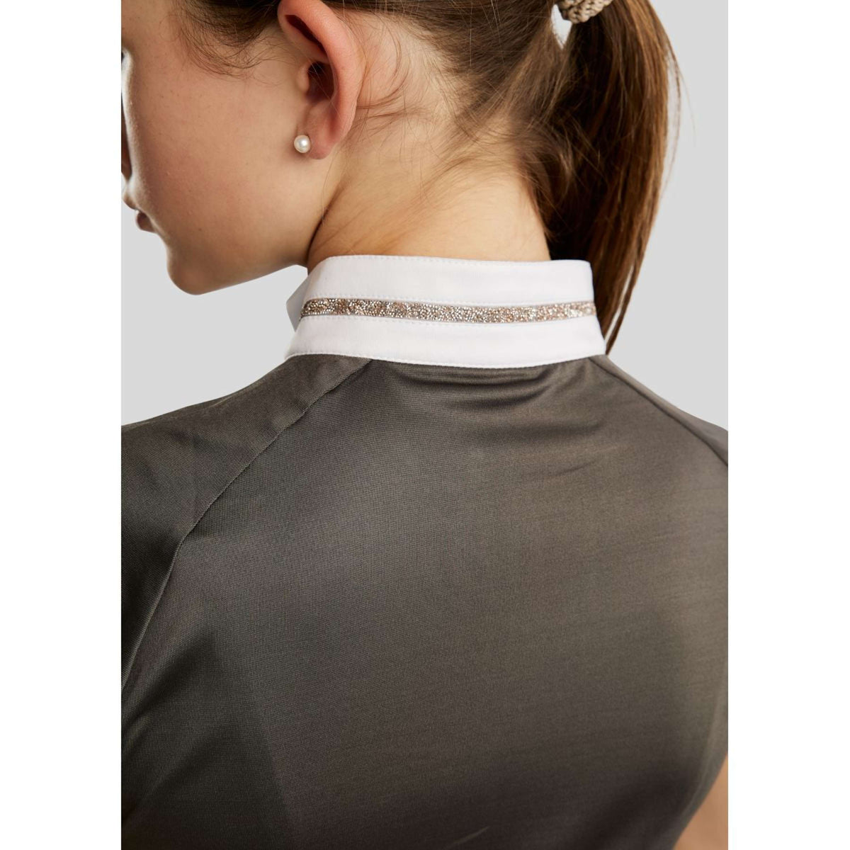 Montar Maglietta da Competizione MoLila Champagne Crystals Junior Grigio