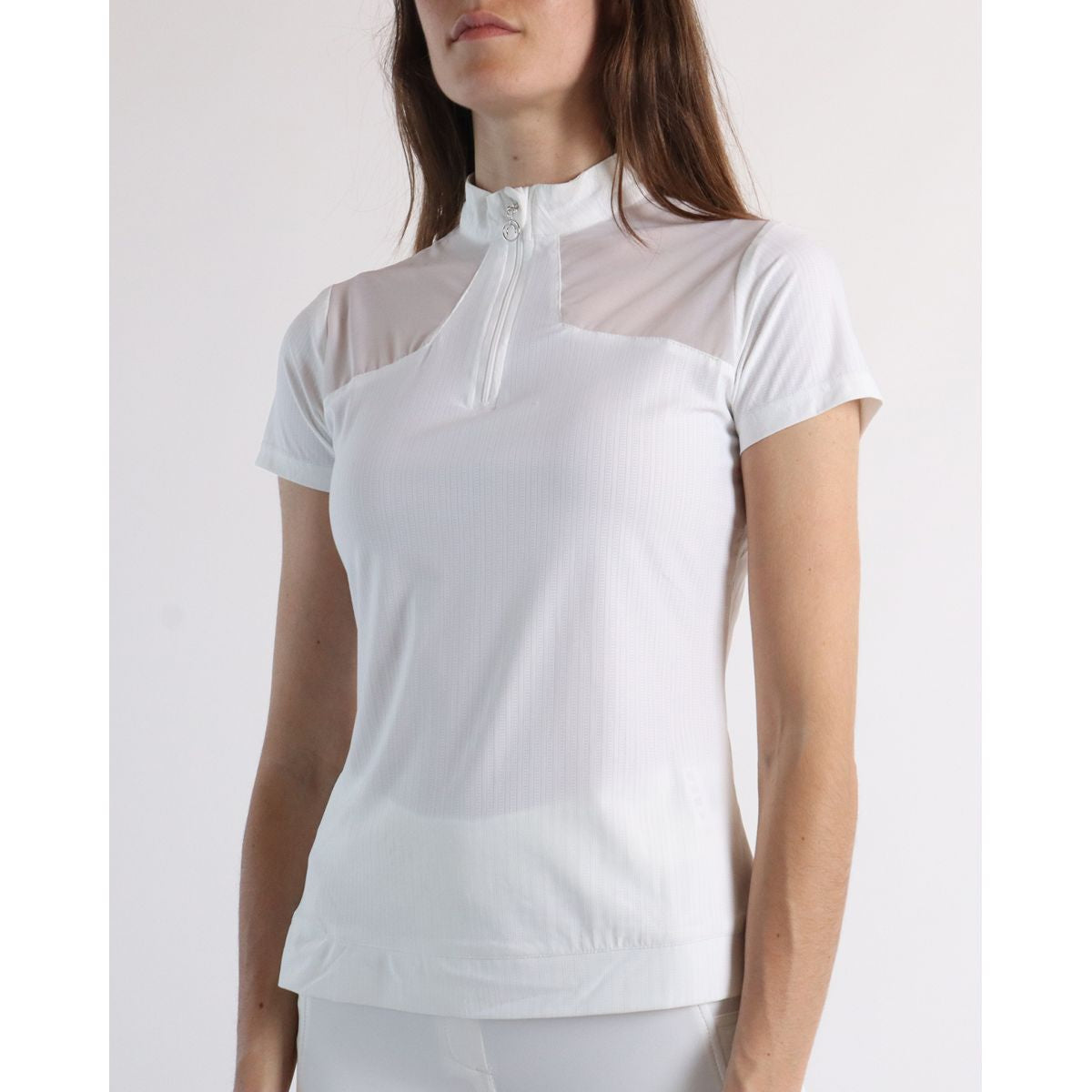 Montar Poloshirt MoMeadow Mesh Bianco
