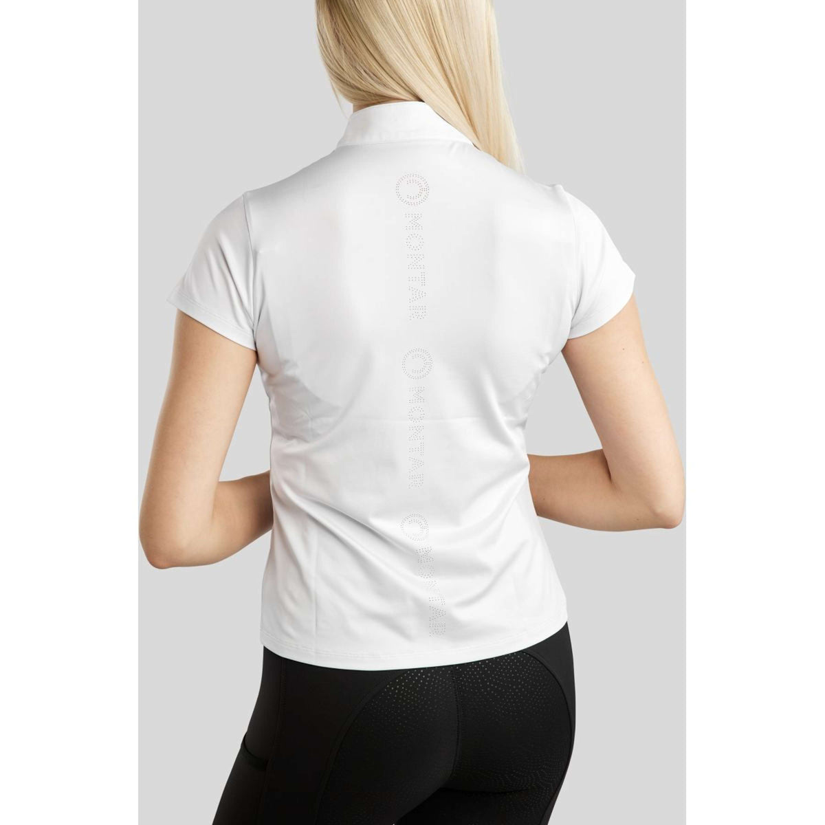 Montar T-Shirt MoElaine Lasercut Logo Bianco