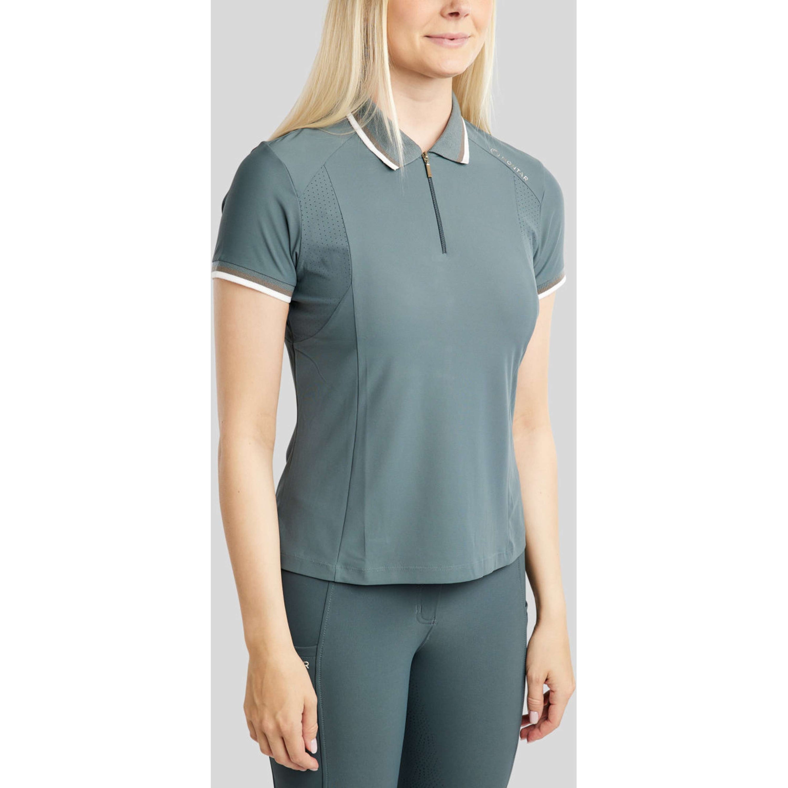 Montar Poloshirt MoOttilia Dark Slate Montar Poloshirt MoOttilia Dark Slate