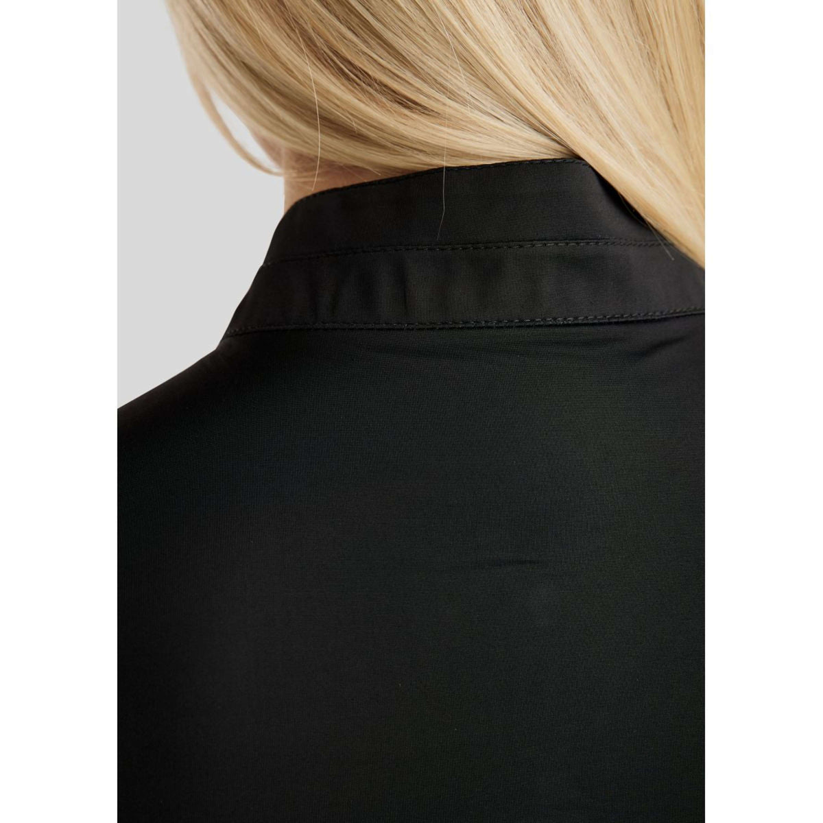 Montar Poloshirt MoPearl Pintuck Nero