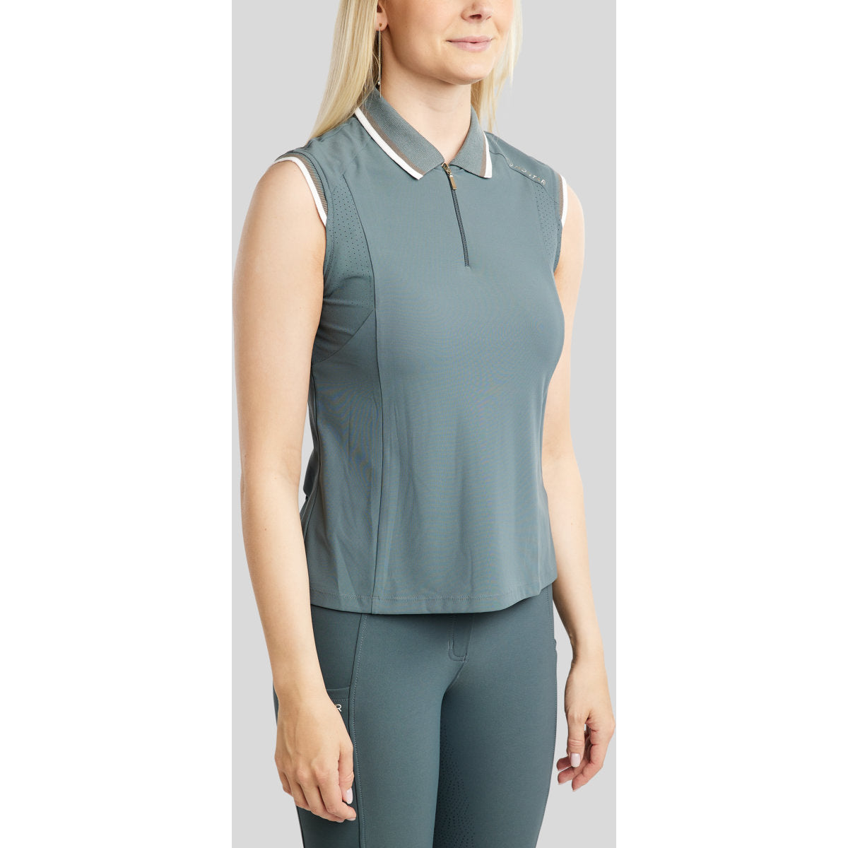 Montar Poloshirt MoOttilia Senza Maniche Dark Slate