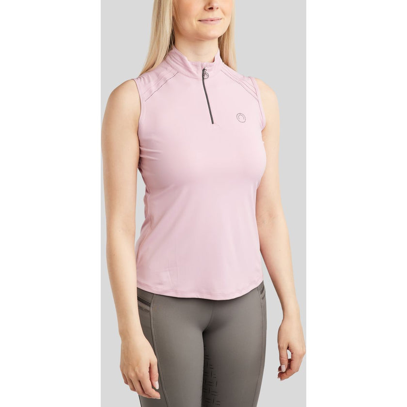 Montar Maglia MoPearl Pintuck Senza Maniche Candy Pink