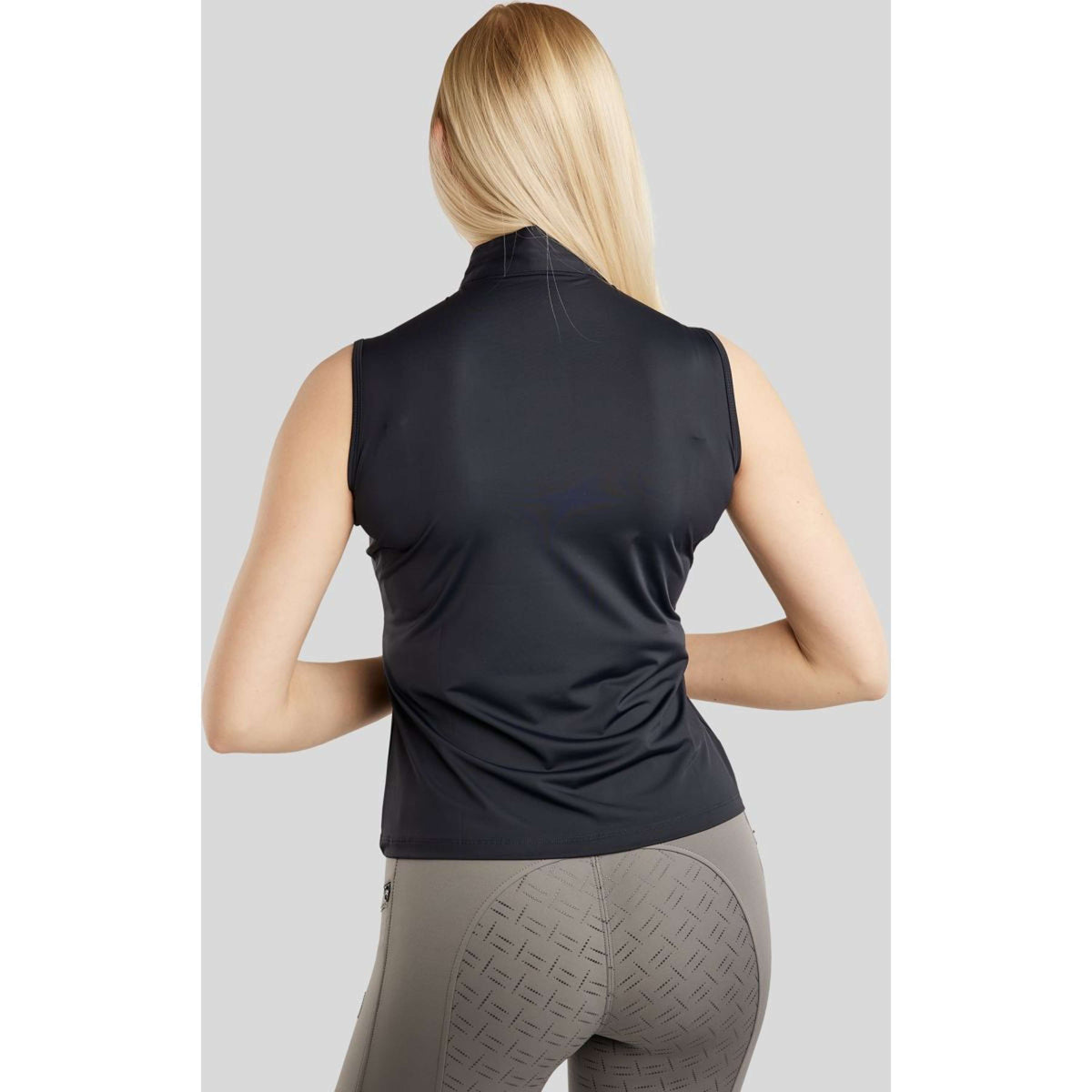 Montar Maglia MoPearl Pintuck Senza Maniche Navy