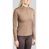 Montar Maglia MoEverline Golden Quartz Crystals Maniche Lunghe Nougat Brown