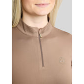 Montar Maglia MoEverline Golden Quartz Crystals Maniche Lunghe Nougat Brown