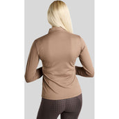 Montar Maglia MoEverline Golden Quartz Crystals Maniche Lunghe Nougat Brown