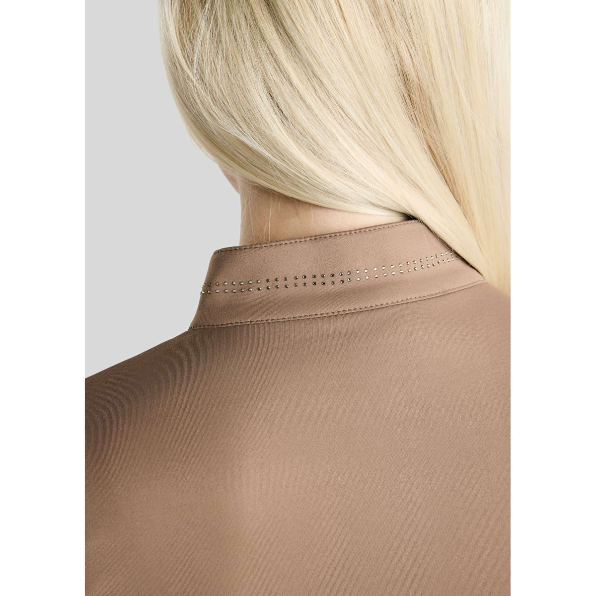 Montar Maglia MoEverline Golden Quartz Crystals Maniche Lunghe Nougat Brown