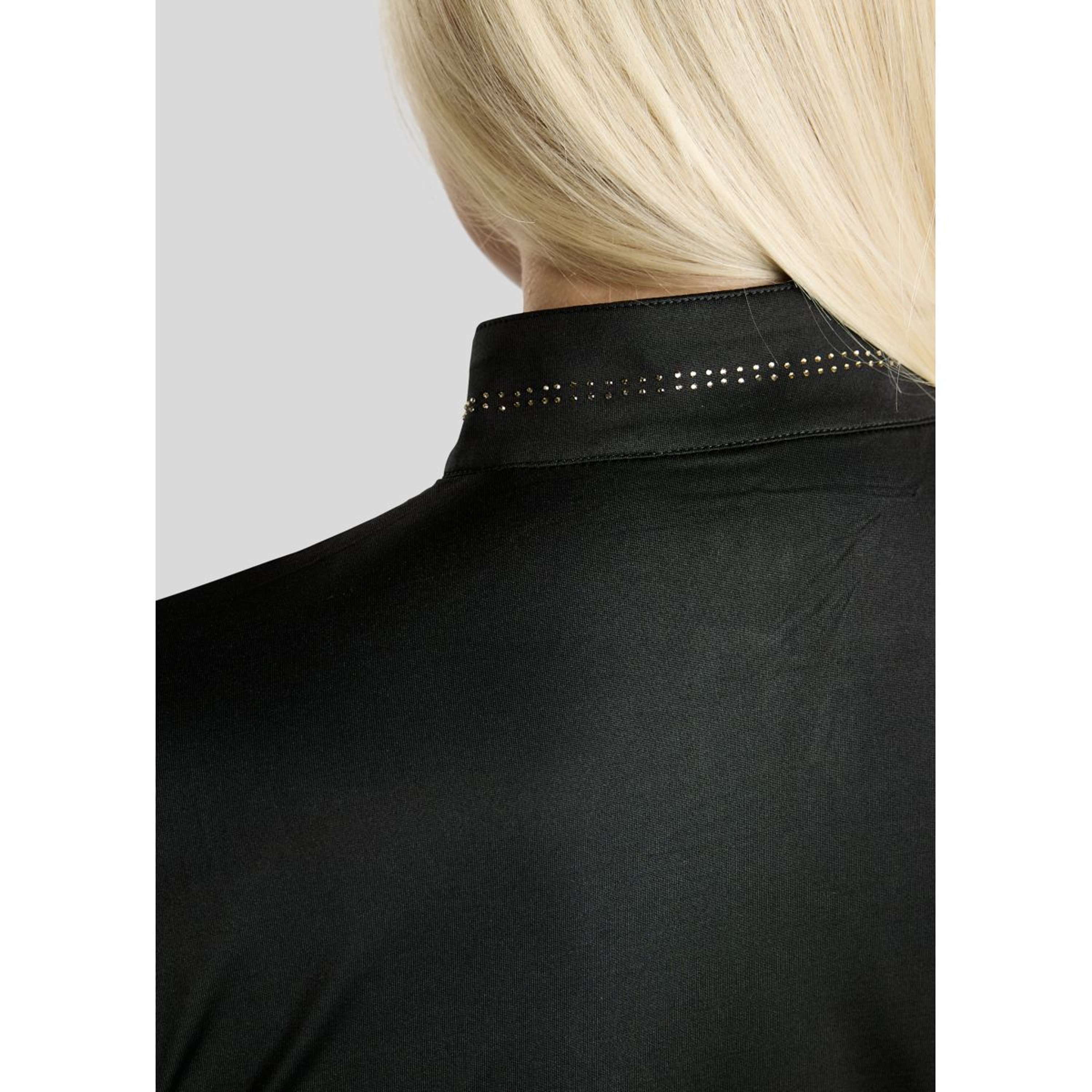 Montar Maglia MoEverline Golden Quartz Crystals Maniche Lunghe Nero