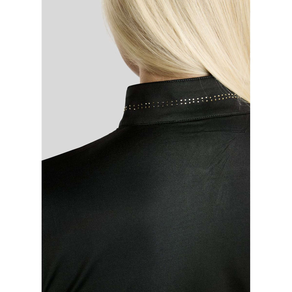 Montar Maglia MoEverline Golden Quartz Crystals Maniche Lunghe Nero