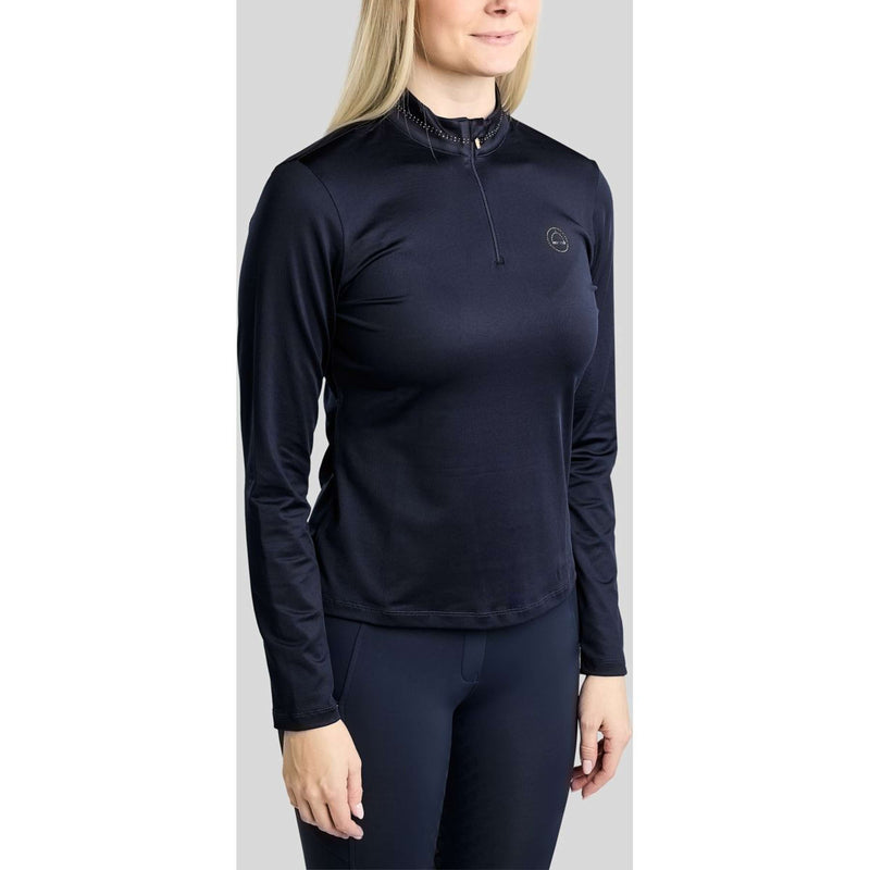 Montar Maglia MoEverline Golden Quartz Crystals Maniche Lunghe Navy