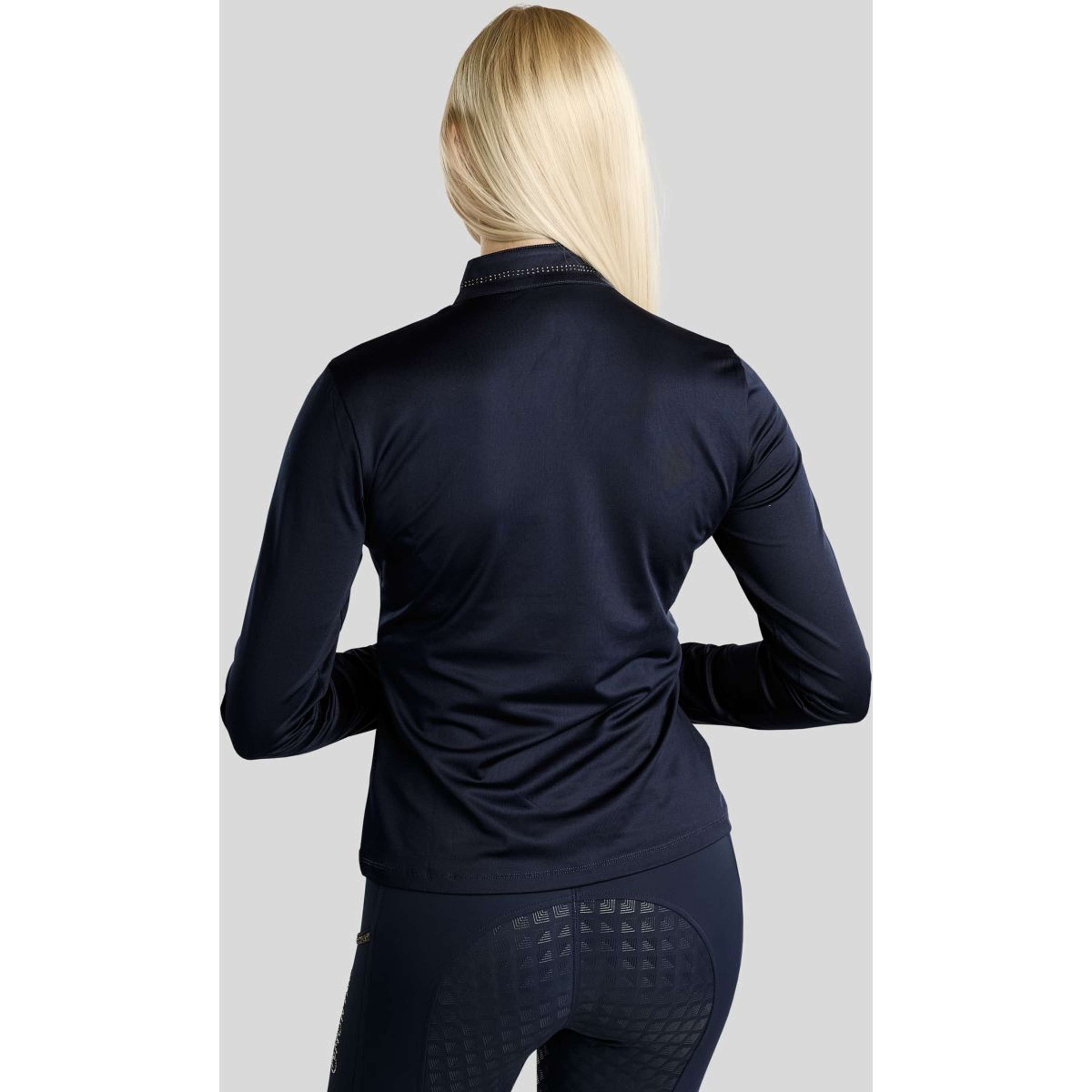 Montar Maglia MoEverline Golden Quartz Crystals Maniche Lunghe Navy
