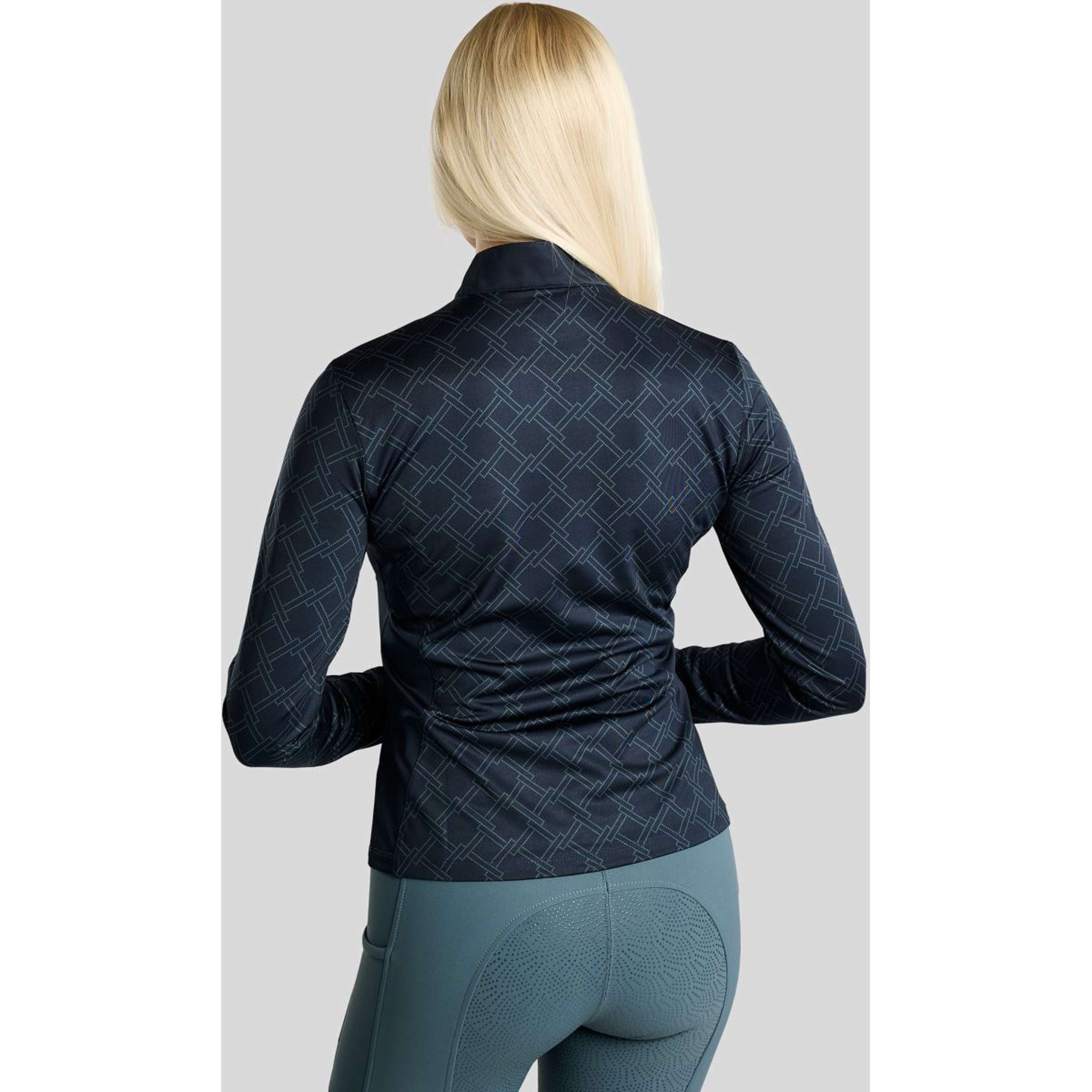 Montar Maglia MoLeia Lumber Check All Over Printed Maniche Lunghe Navy