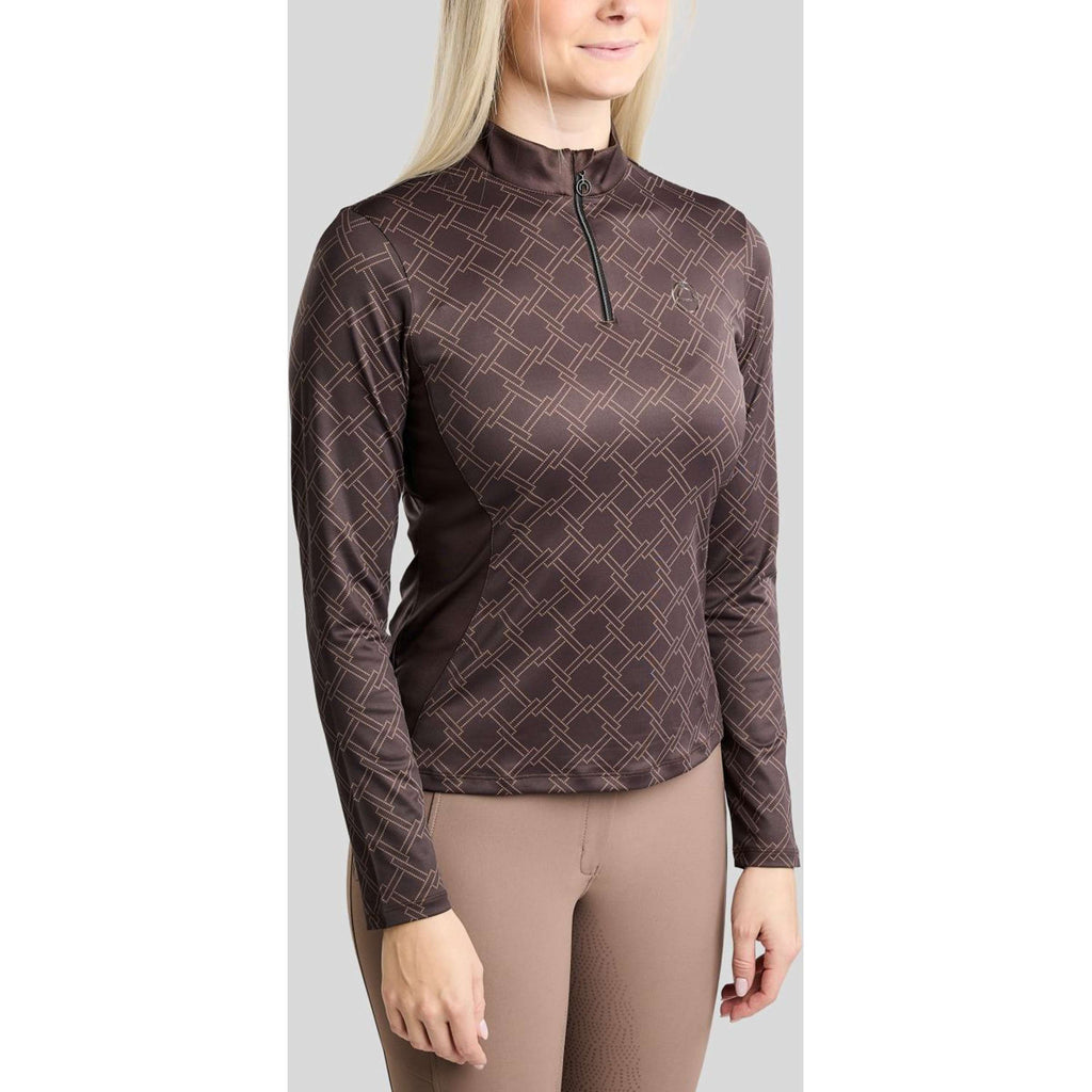 Montar Maglia MoLeia Lumber Check All Over Printed Maniche Lunghe Black Peony