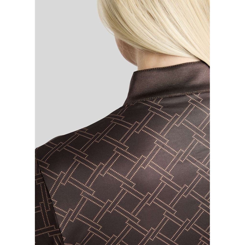 Montar Maglia MoLeia Lumber Check All Over Printed Maniche Lunghe Black Peony