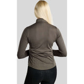 Montar Maglia MoEkta Jacquard Pattern Golden Quartz Maniche Lunghe Forest Green