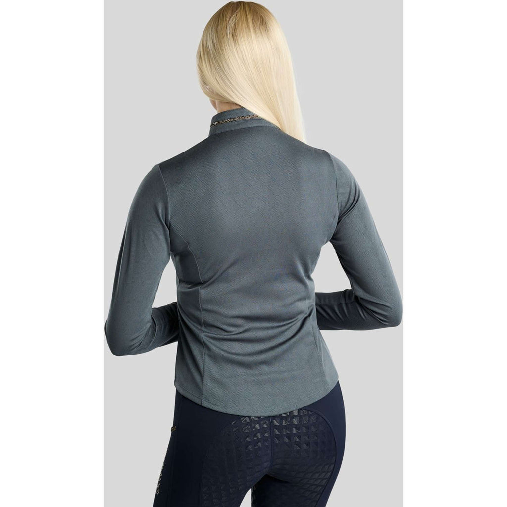 Montar Maglia MoEkta Jacquard Pattern Golden Quartz Maniche Lunghe Dark Slate