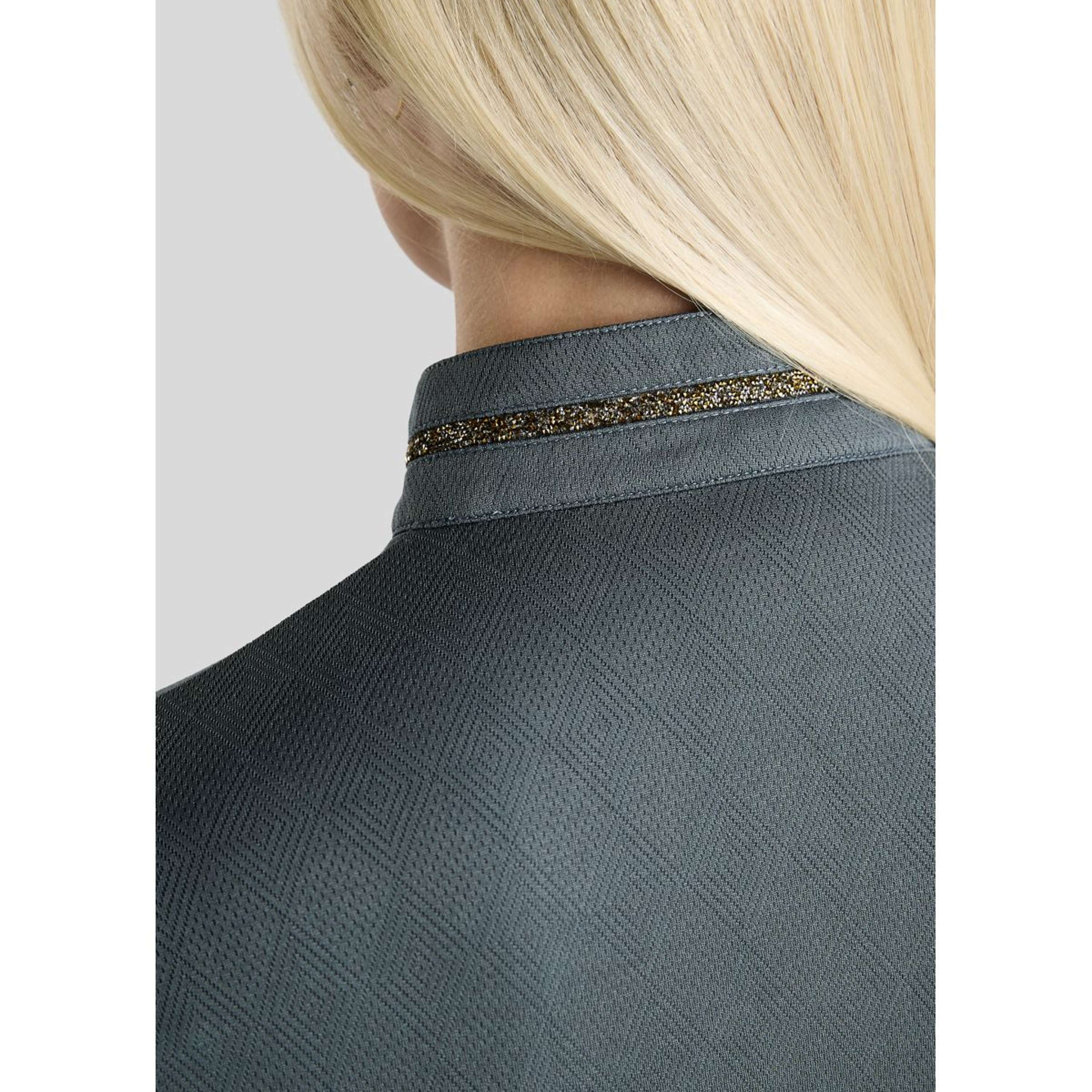 Montar Maglia MoEkta Jacquard Pattern Golden Quartz Maniche Lunghe Dark Slate