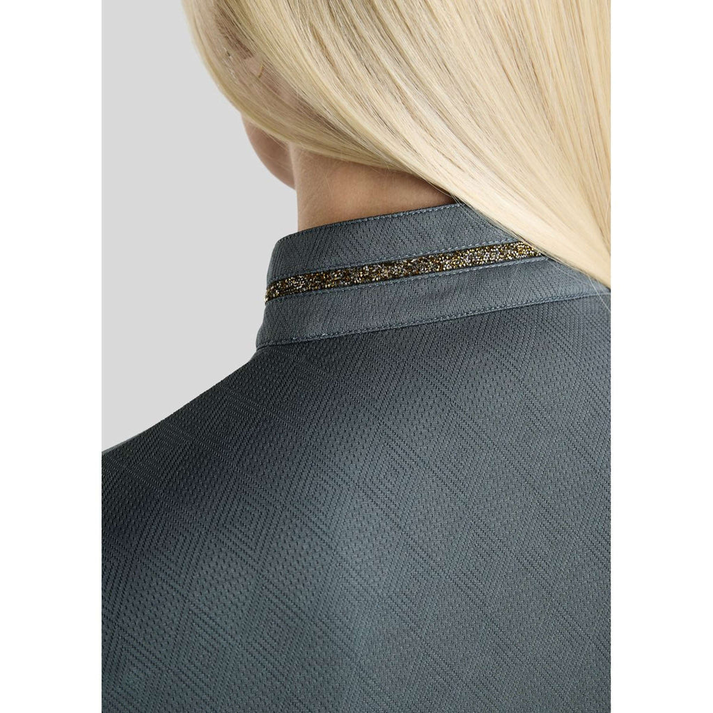 Montar Maglia MoEkta Jacquard Pattern Golden Quartz Maniche Lunghe Dark Slate