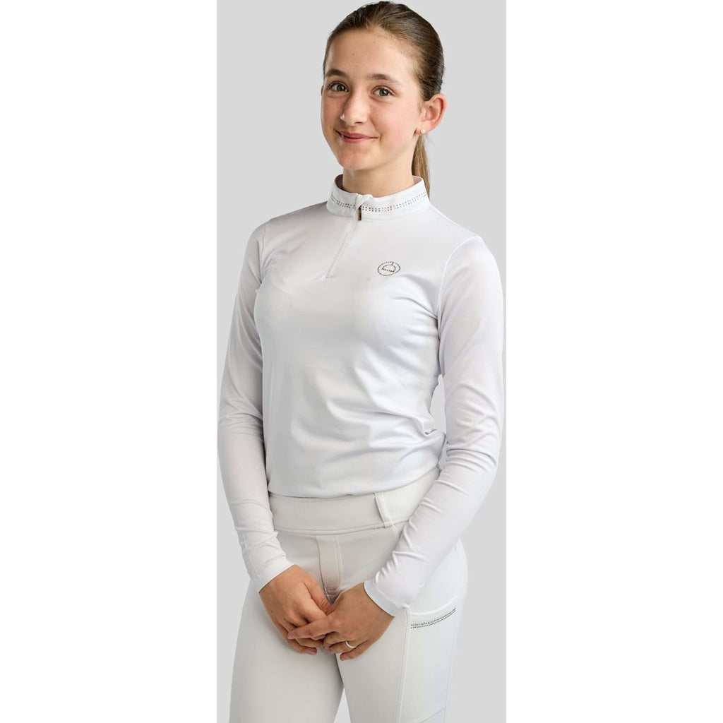Montar Maglia MoEverline Golden Quartz Crystals Kids Maniche Lunghe Bianco