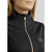 Rebel Jack Softshell Rosegold Crystals Nero