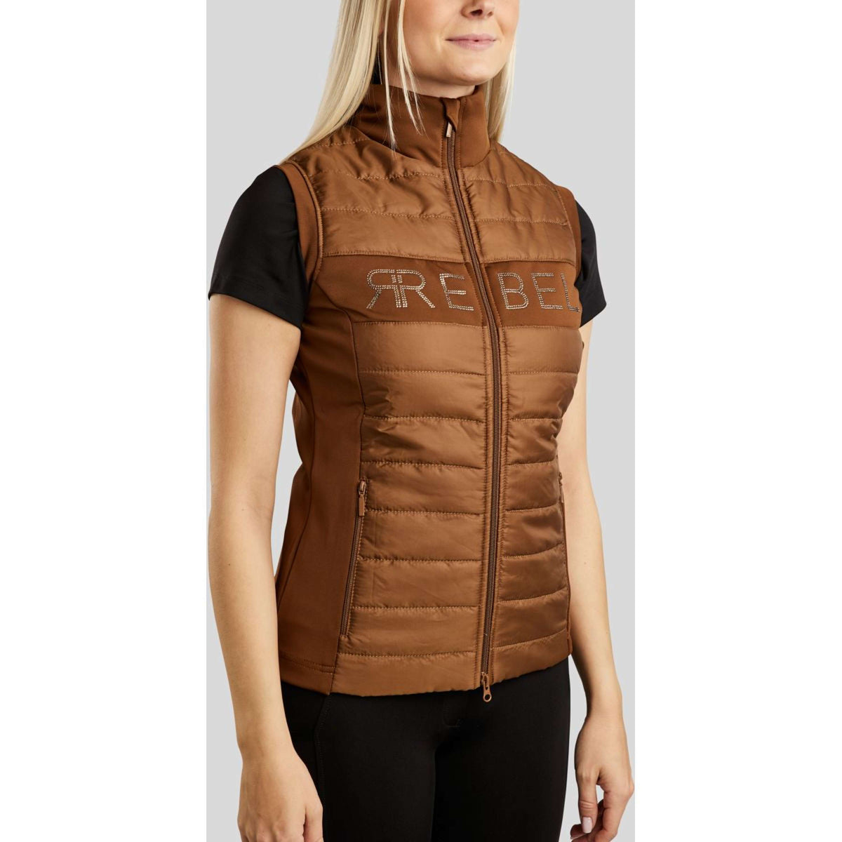 Rebel Gilet Hybrid Caramella mou