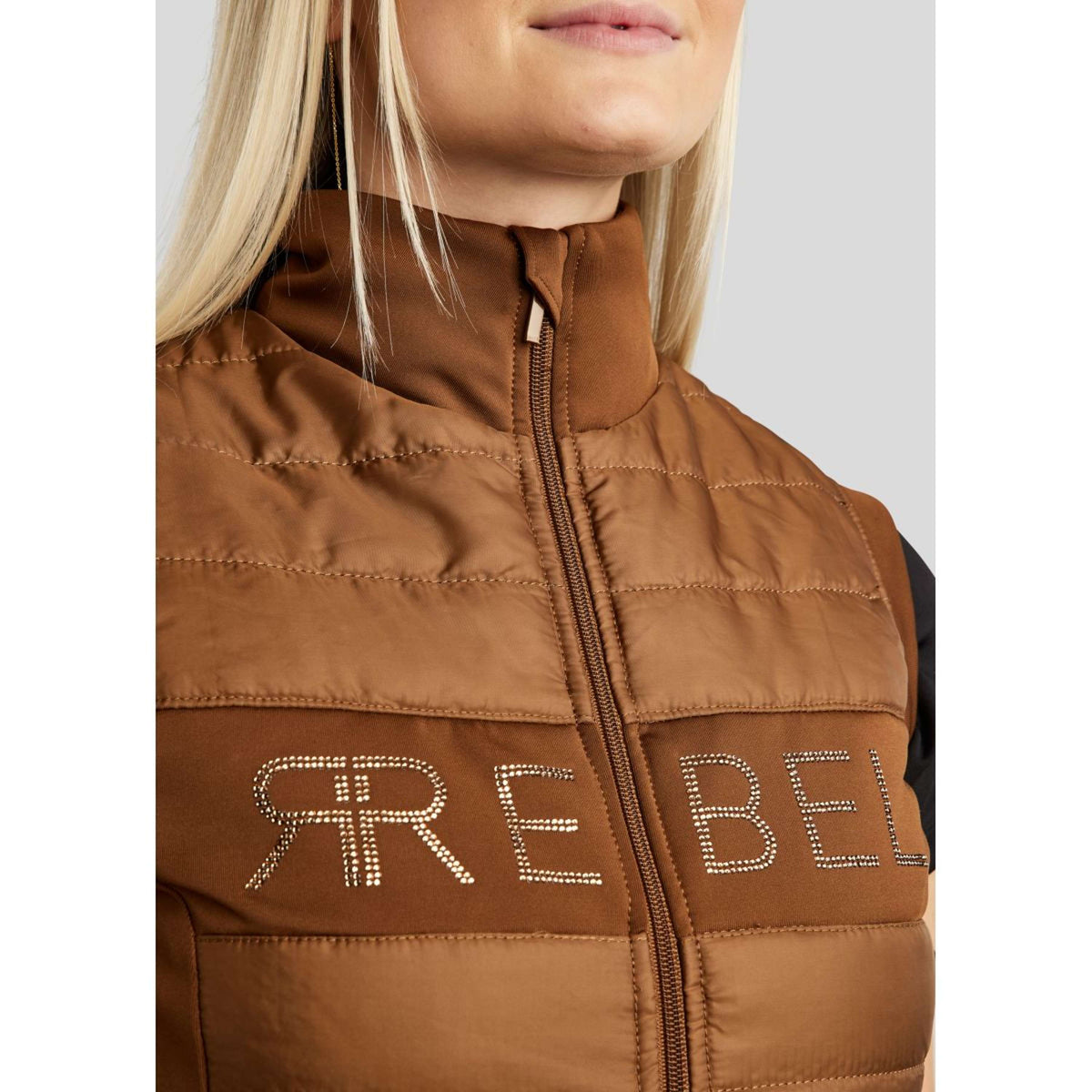 Rebel Gilet Hybrid Caramella mou