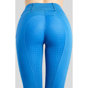 Rebel Leggings da Equitazione Tone in Tone Crystals Full Grip Blu forte