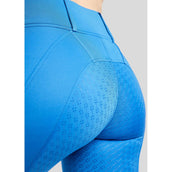 Rebel Leggings da Equitazione Tone in Tone Crystals Full Grip Blu forte