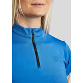 Rebel T-Shirt Tone in Tone Crystals StrongBlue