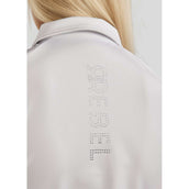 Rebel Camicia senza maniche Tone in Tone Crystals Bianco