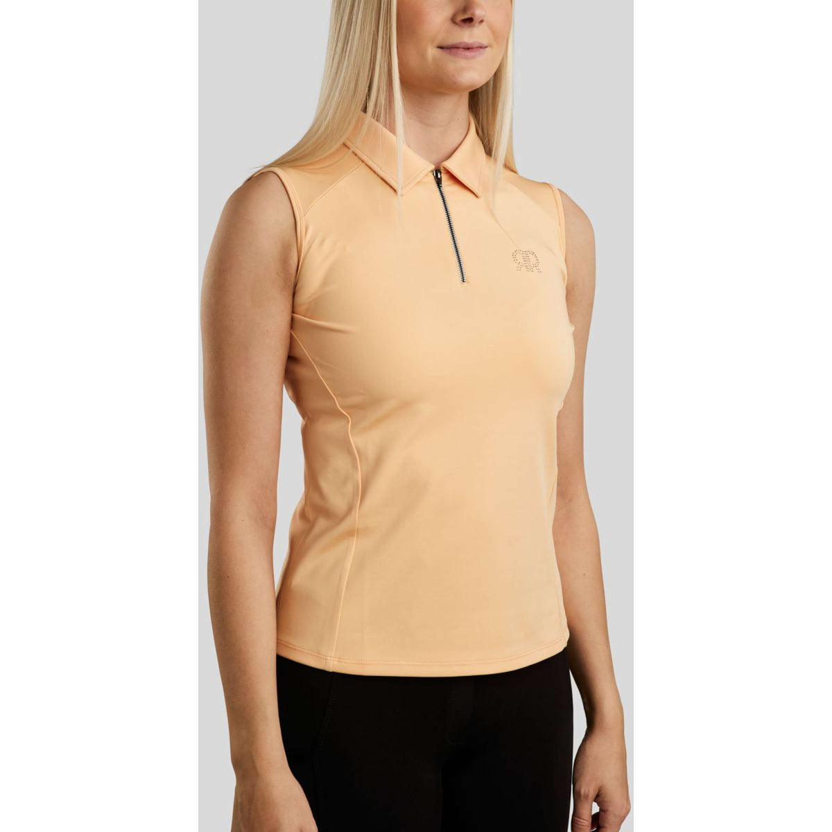 Rebel Camicia senza maniche Tone in Tone Crystals Peachy Rebel