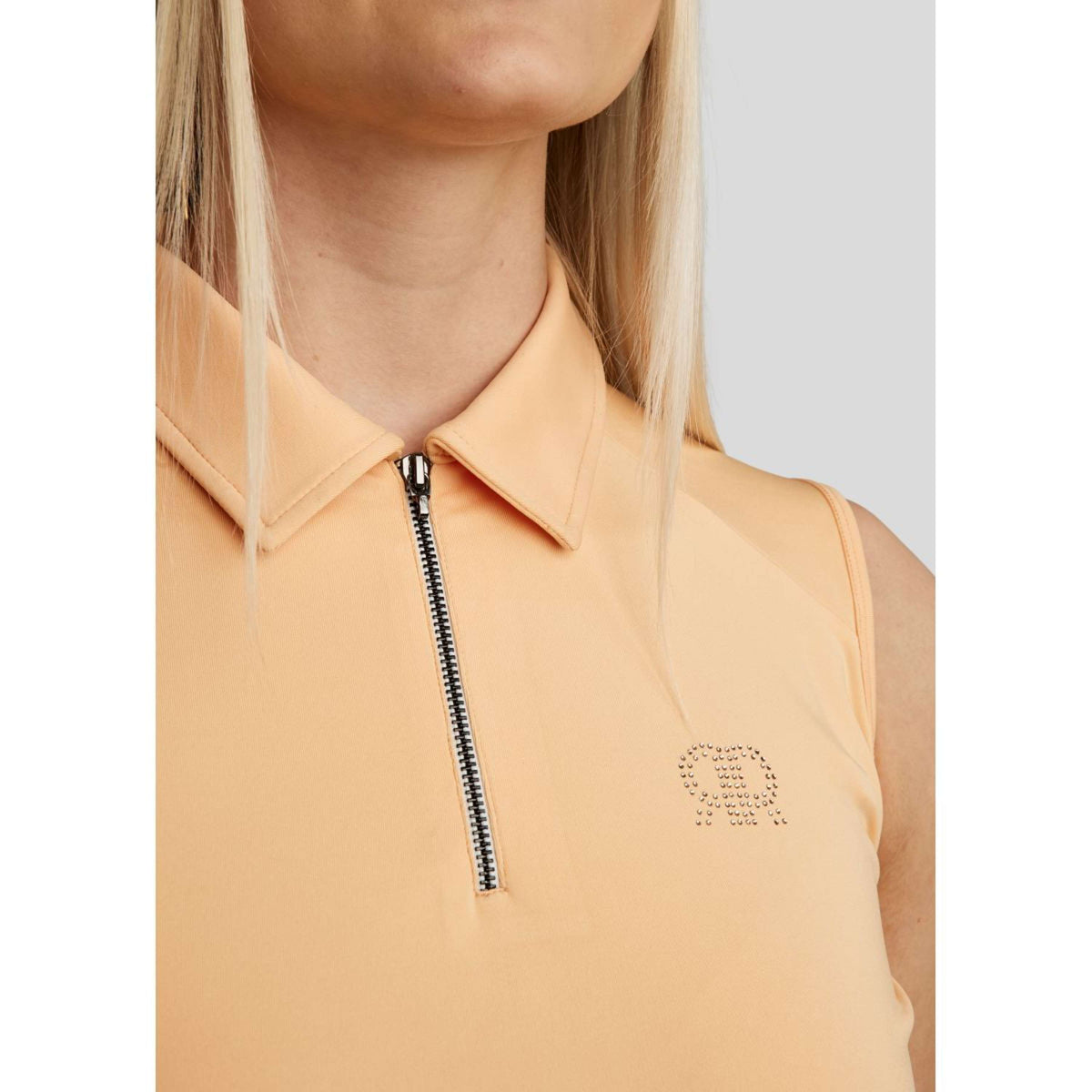 Rebel Camicia senza maniche Tone in Tone Crystals Peachy Rebel