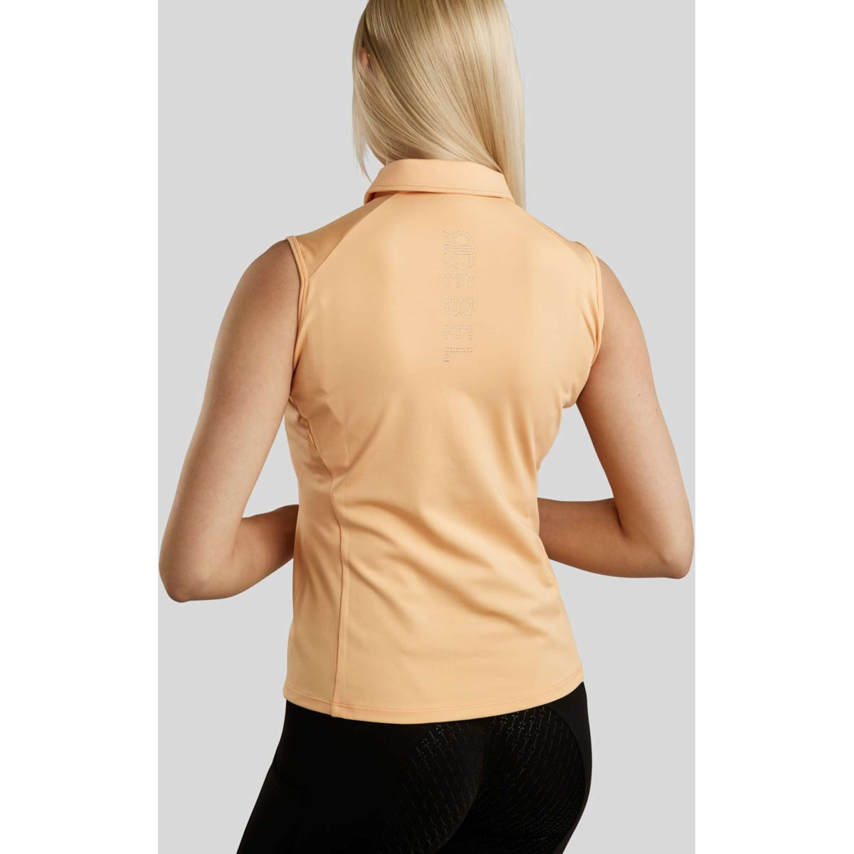 Rebel Camicia senza maniche Tone in Tone Crystals Peachy Rebel