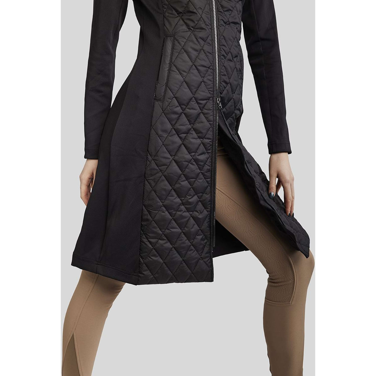 Montar Jack MoQuinn Quilted Long Nero