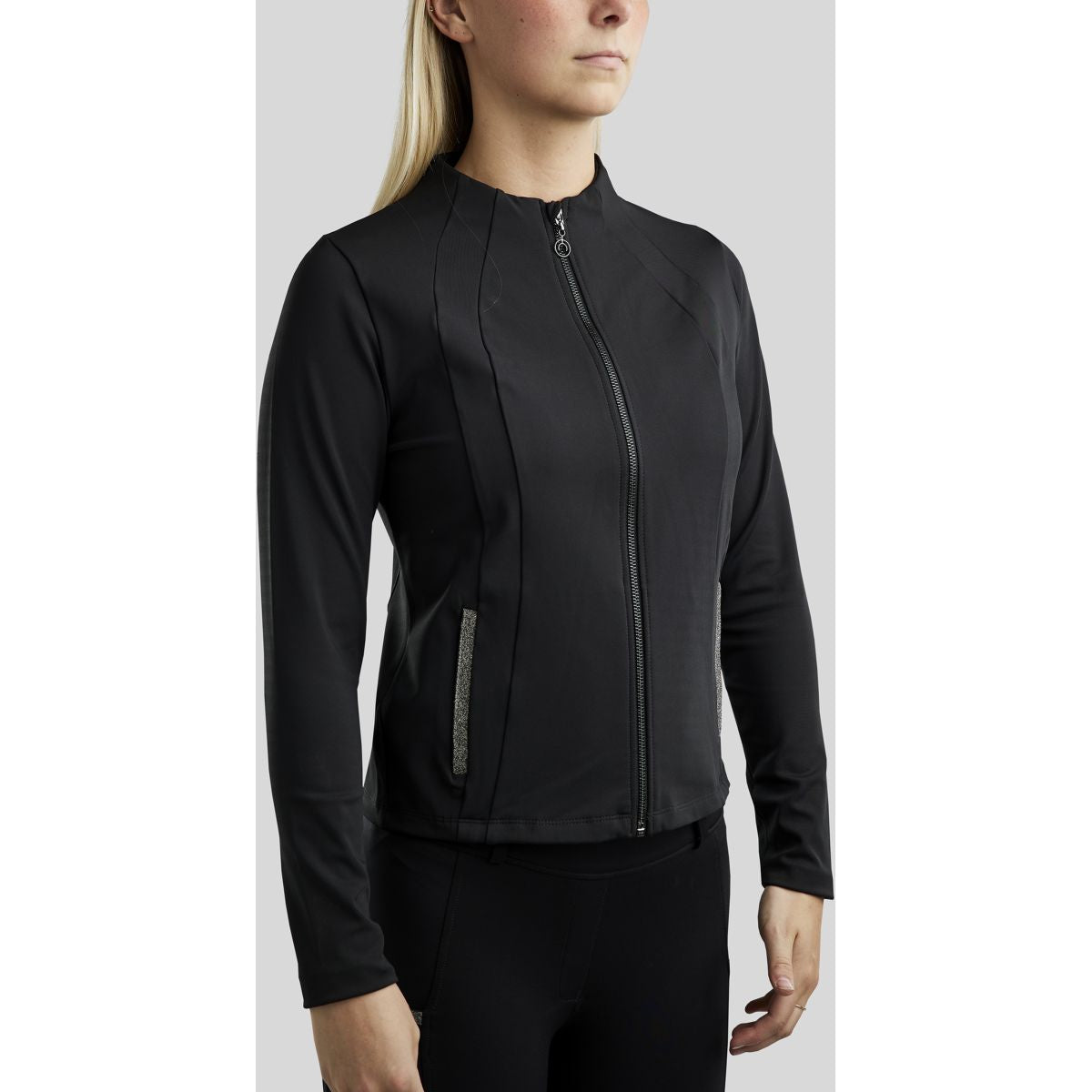 Montar Felpa con cappuccio e zip MoGloria Nero