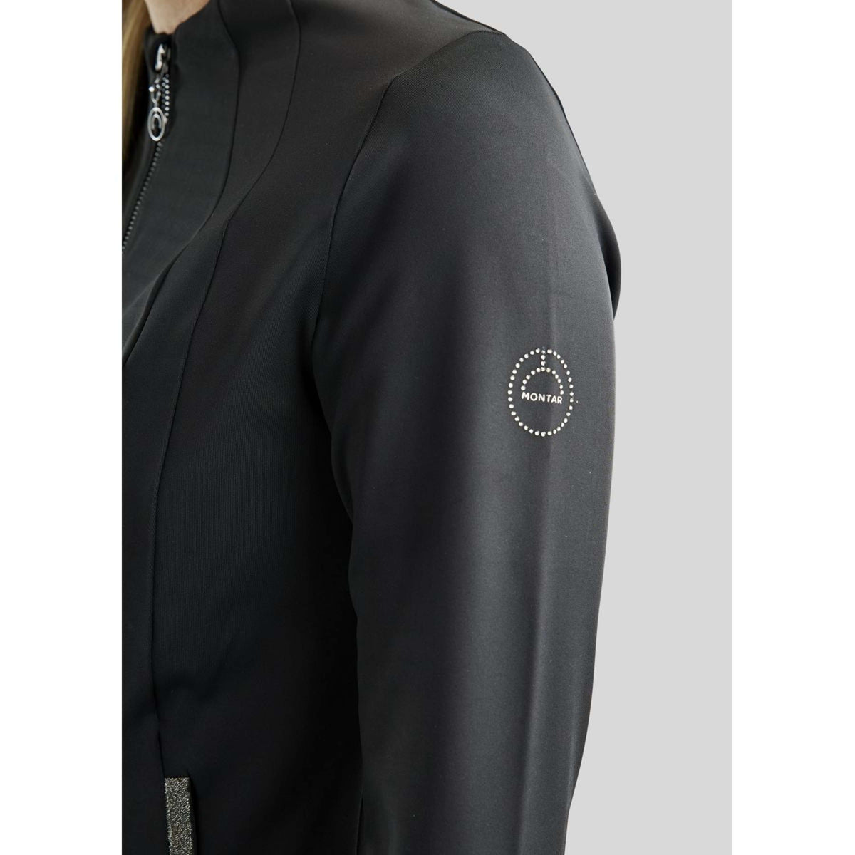 Montar Felpa con cappuccio e zip MoGloria Nero