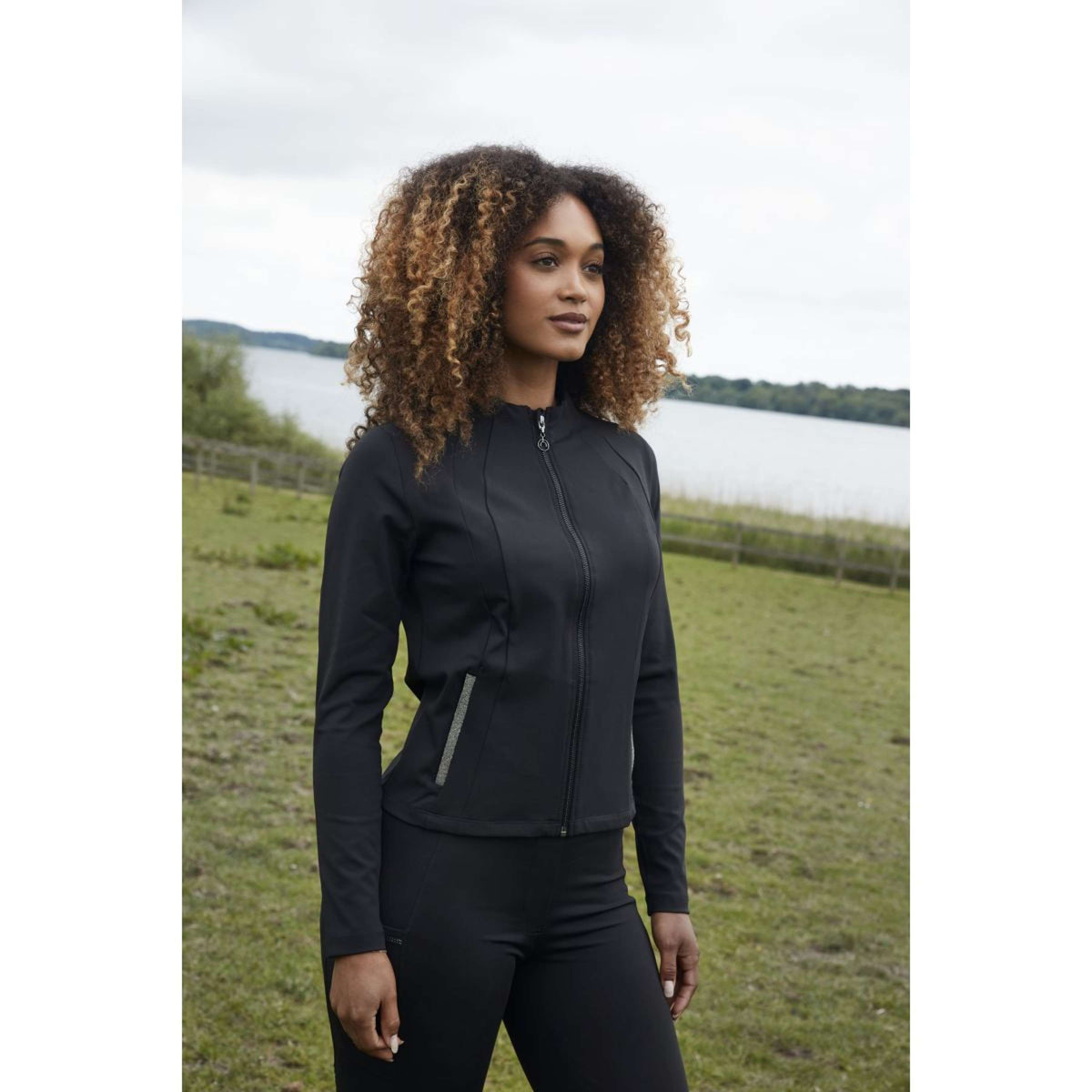 Montar Felpa con cappuccio e zip MoGloria Nero