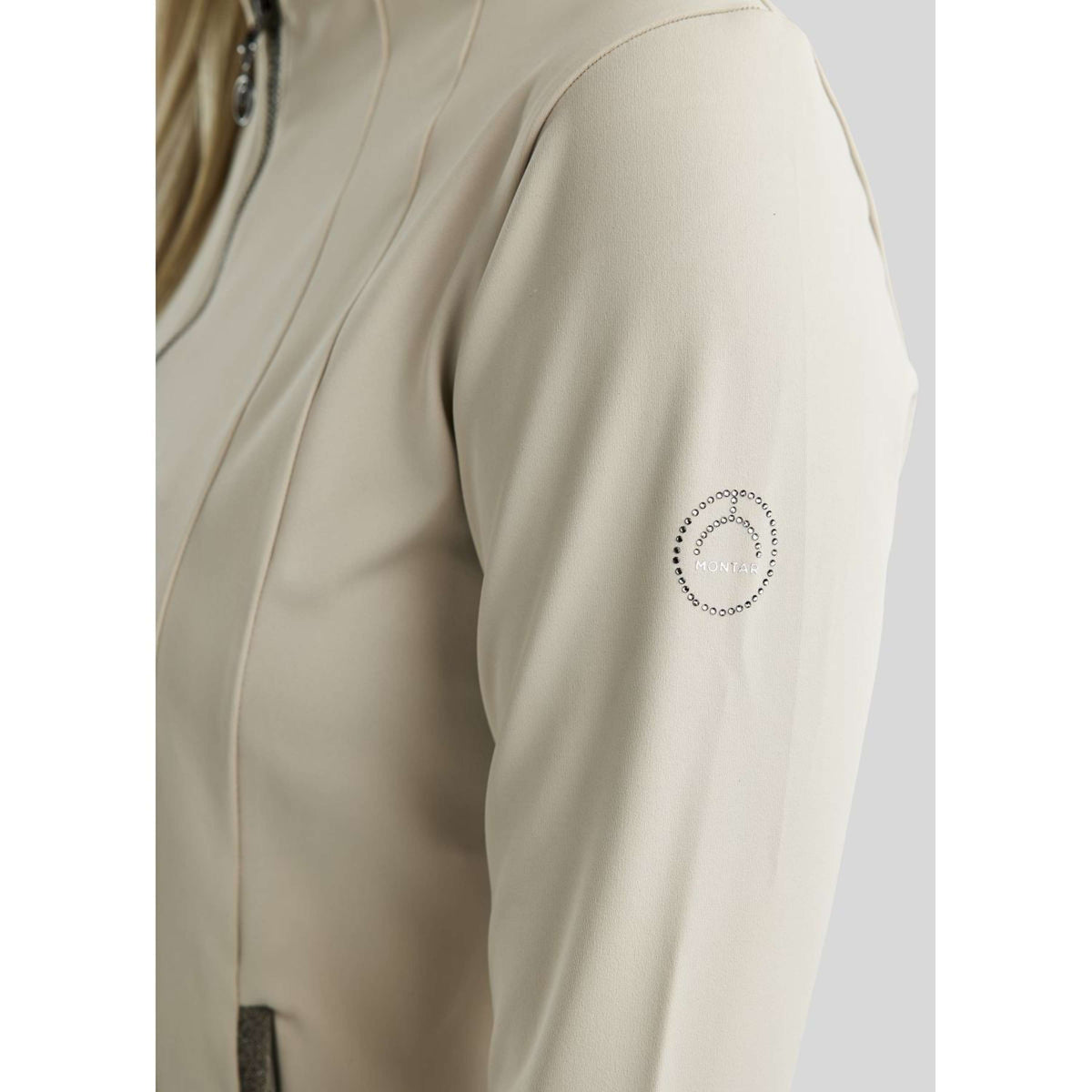 Montar Felpa con cappuccio e zip MoGloria Grigio argento