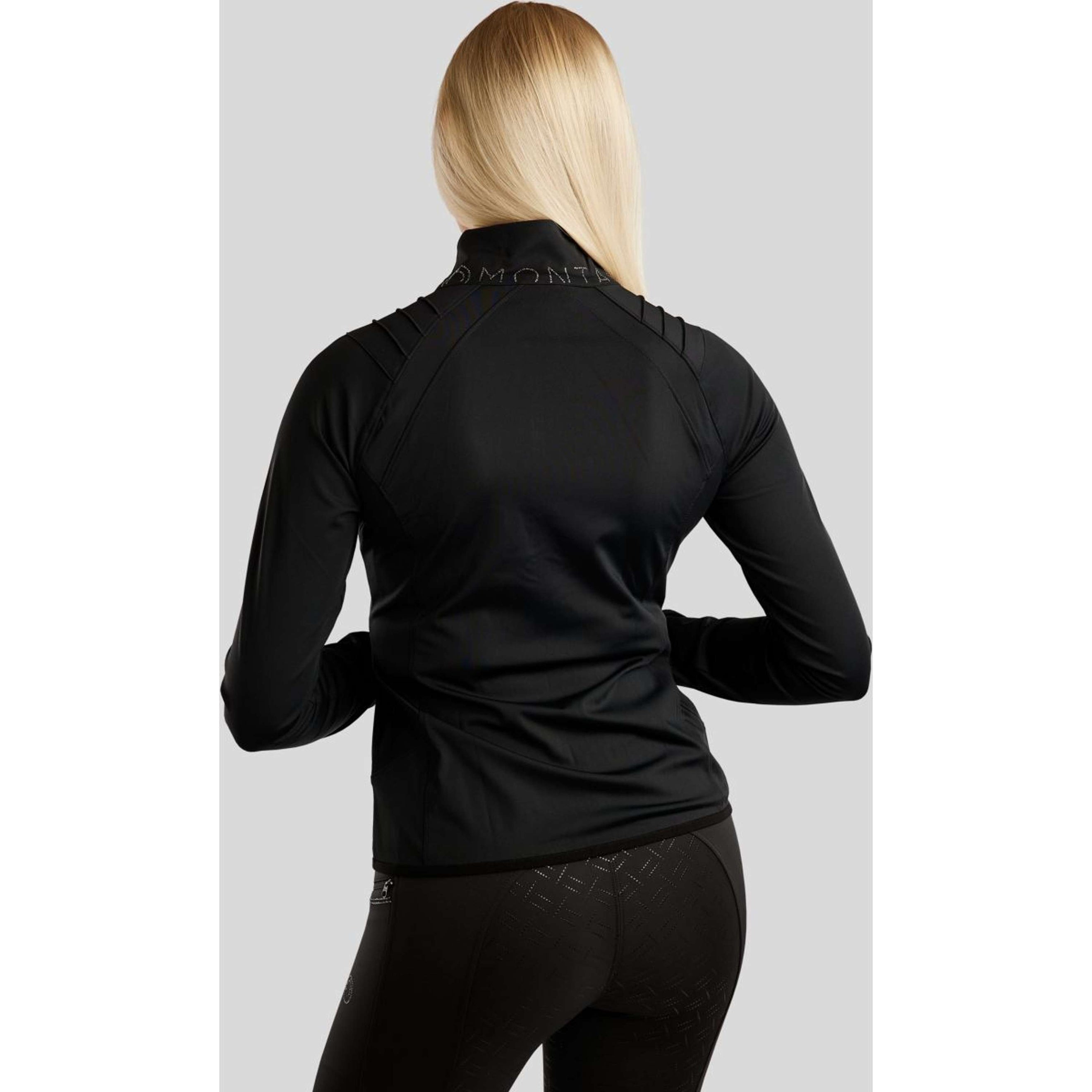 Montar Jack MoPearl Pintuck Gun Metal Crystals Nero