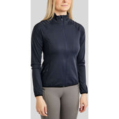 Montar Jack MoPearl Pintuck Gun Metal Crystals Navy